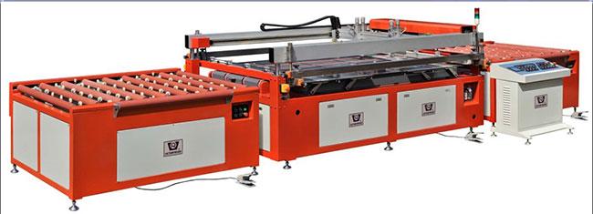 四柱数控精密全自动玻璃平面丝网印刷机械